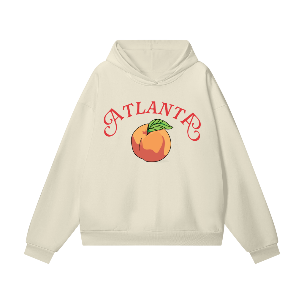 Premiere League Hoops "Atlanta": Oversize Heavyweight Hidden Pocket Fleece Hoodie - 460 GSM