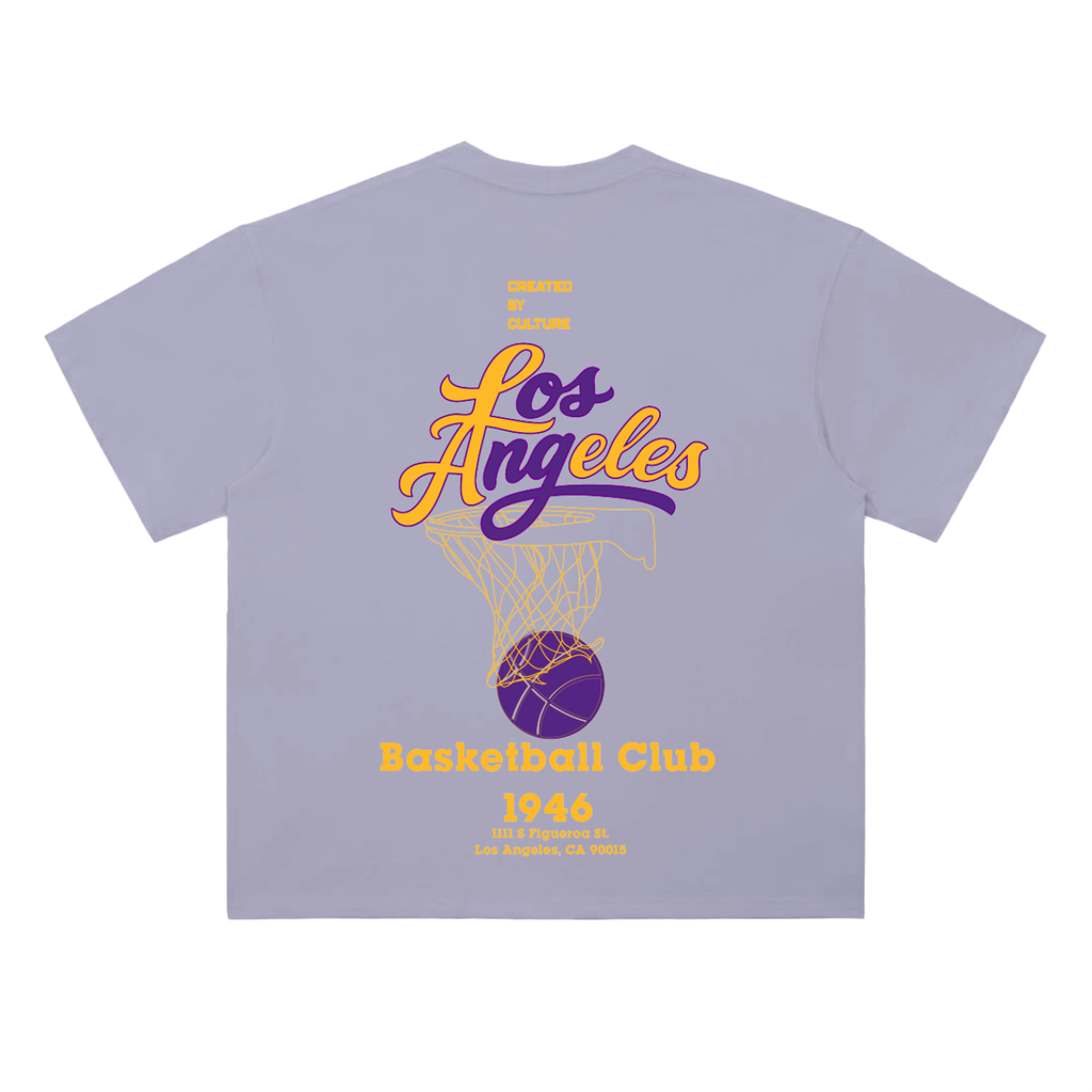 Premiere League "Showtime LA" Heavyweight Drop Shoulder Cotton T-Shirt