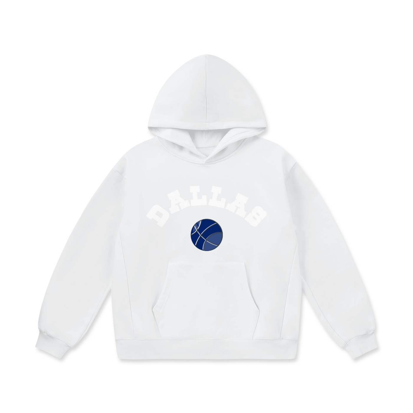 Premiere League Hoops "Dallas": Oversize Heavyweight Fleece Hoodie