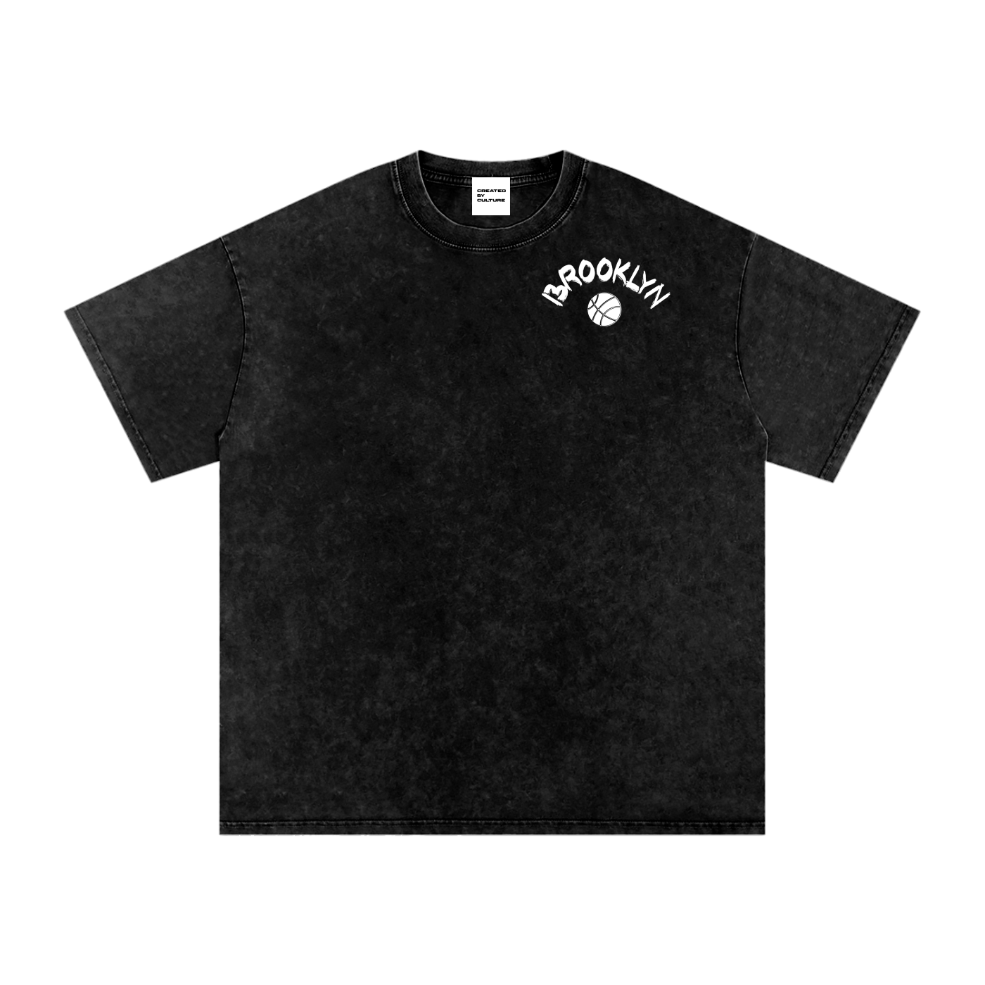 "Premiere League" - Brooklyn: Snow Washed Oversized Cotton T-Shirt