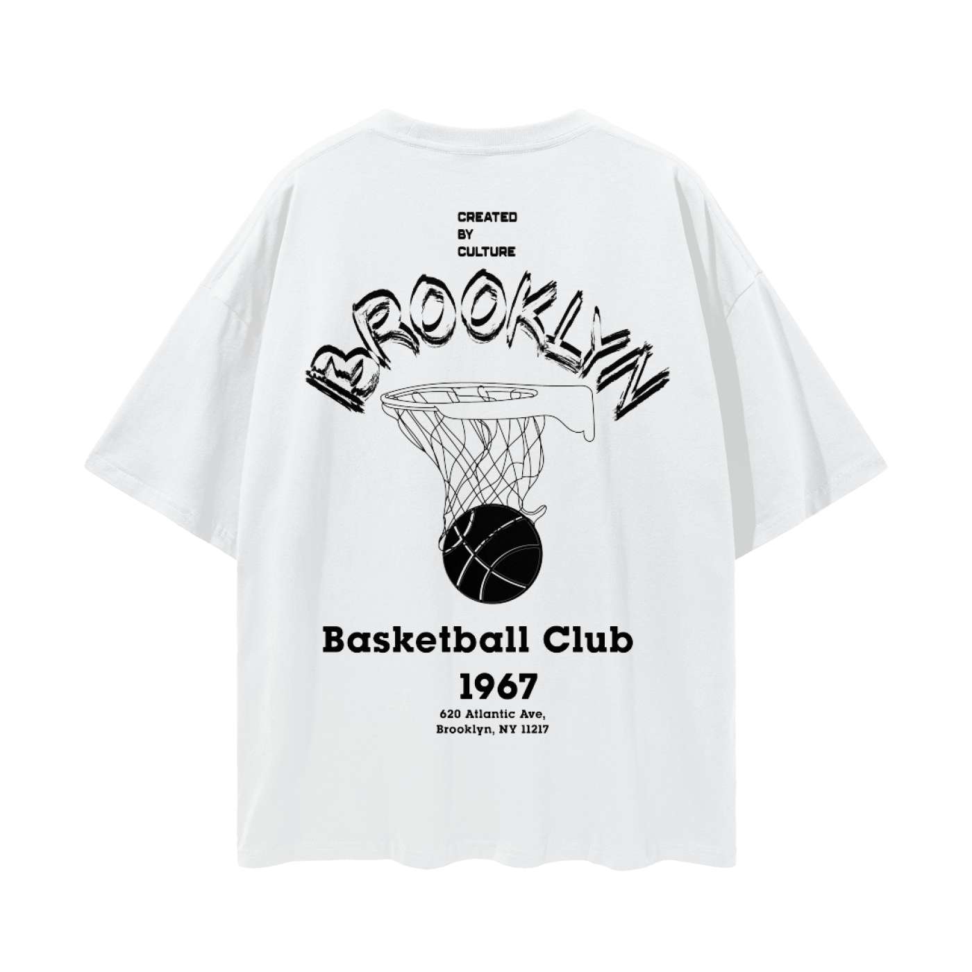 "Premiere League" - Brooklyn: Oversize Deep Drop Shoulder Tee - 190 GSM